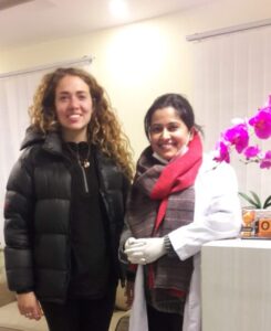 tourist receiving dental treatment in nepal